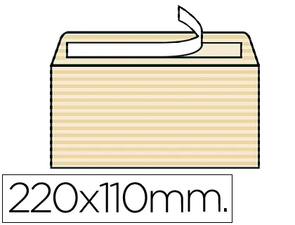 Imagen SOBRE VERJURADO  120GR 250UND