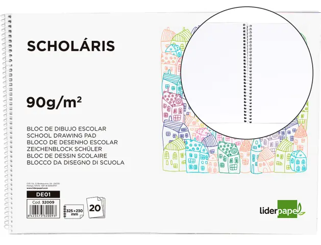 Imagen BLOC DE DIBUJO LIDERPAPEL FOLIO LIS