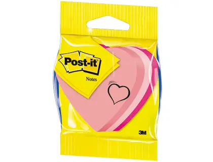 Imagen NOTAS ADHESIVAS QUITA Y PON POST-IT CORAZON