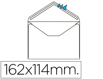 Imagen SOBRE N.21 BLANCO C6 114C162 C/500