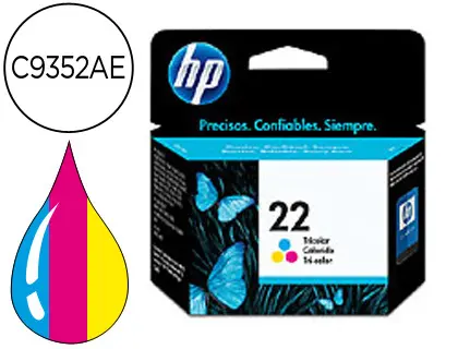 Imagen Ink-jet hp n.22 tricolor -5ml- dj 3920/3940/d2360/f380 psc 1410.