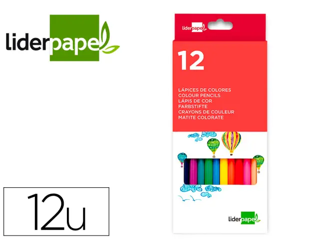 Imagen LAPICES COLORES LIDERPAPEL C/12