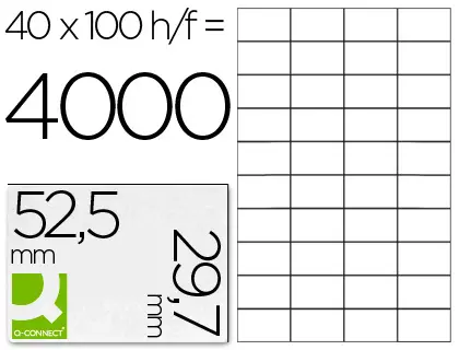 Imagen ETIQUETAS ADHESIVAS 40 X HOJA