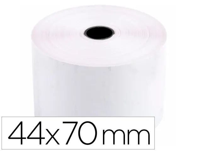 Imagen Rollo sumadora termico q-connect 44 mm ancho x 70 mm diametro sin bisfenol a. 10 unid.