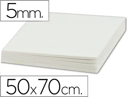 Imagen CARTON PLUMA 50X70CMS 5 MM GROSOR