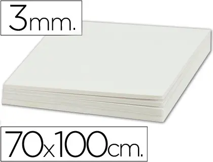 Imagen CARTON PLUMA 70X100CMS 3 MM GROSOR