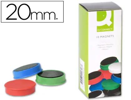 Imagen IMANES PIZARRA Q-CONNET 20MM COLORE