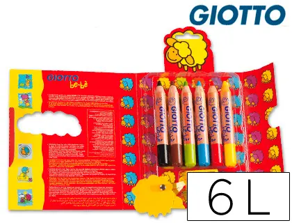 Imagen LAPICES DE COLORES GIOTTO BEBE C/6