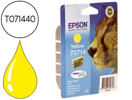 Imagen INK JET EPSON STYLUS YELLOW T0714