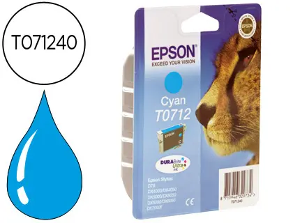 Imagen INK JET EPSON T0712 CYAN