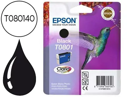 Imagen INK JET EPSON STYLUS T0801 ORIG. NEG