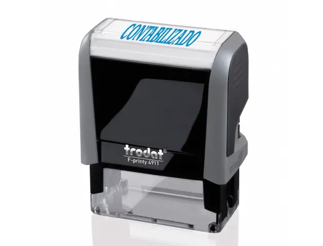 Imagen Sello entintado printy 4911 f8 p3 contabilizado almohadilla azul