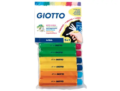 Imagen PORTATIZAS PLASTICO GIOTTO BLISTER DE 5