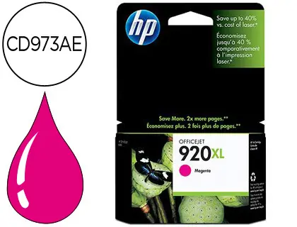 Imagen INK JET HP ORIGINAL 920 XL MAGENTA