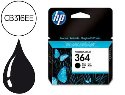 Imagen INK JET HP ORIGINAL 364 NEGRO