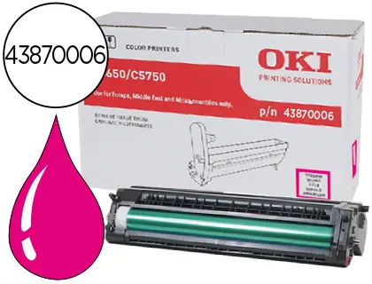 Imagen TAMBOR OKI C6550/750 MAGENTA 20.000PAG