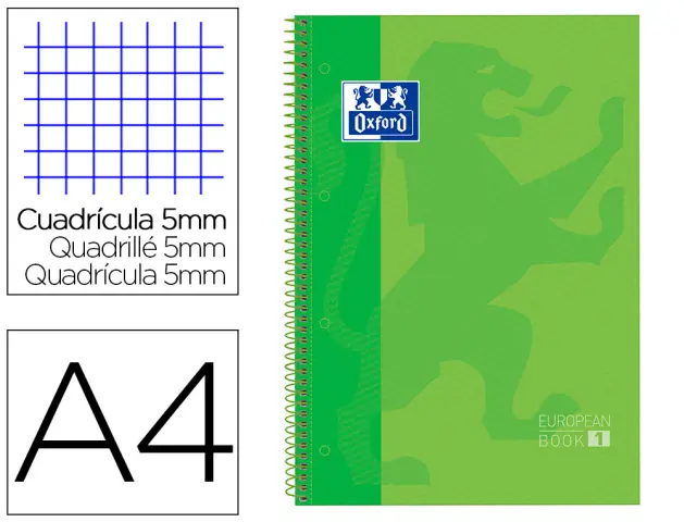 Imagen BLOC OXFORD T/DURA MICROPERFORADO VERDE