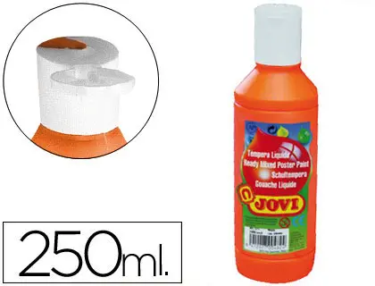 Imagen TEMPERA JOVI 250 ml NARANJA