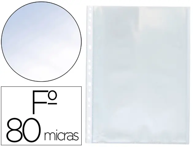 Imagen Funda multitaladro folio 80 mc cristal caja de 100 unidades