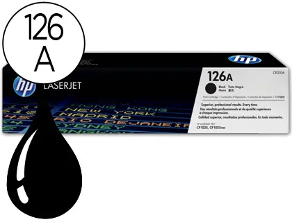 Imagen TONER ORIG. HP CE310A NEGRO N� 126A