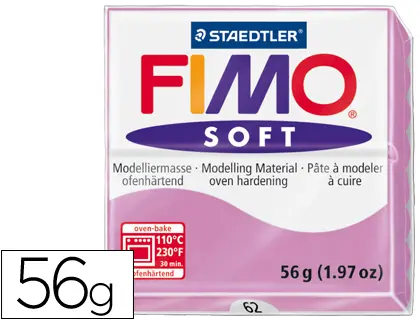 Imagen PLASTILINA FIMO SOFT  VIOLETA CLARO N62