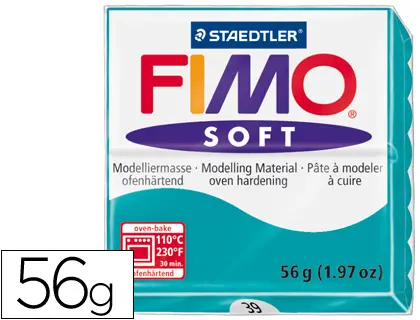 Imagen PLASTILINA FIMO SOFT  VERDE MENTA N39