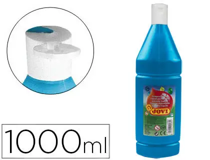 Imagen TEMPERA LIQUIDA JOVI ESCOLAR 1000 ML CYAN