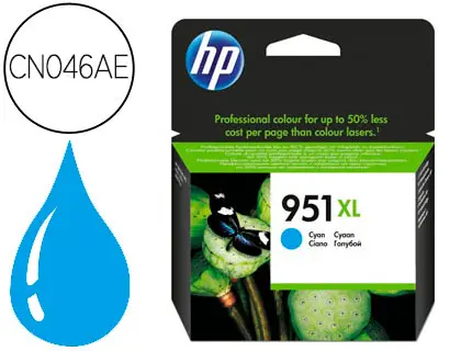 Imagen INK JET HP. ORIGINAL 951 XL CYAN