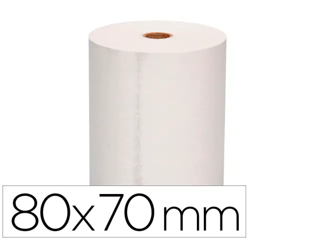 Imagen Rollo termico 80x68x11mm 58 grs bifenol. 10 unidades.