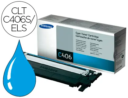 Imagen TONER ORIGINAL SAMSUNG CLP360/365 CYAN