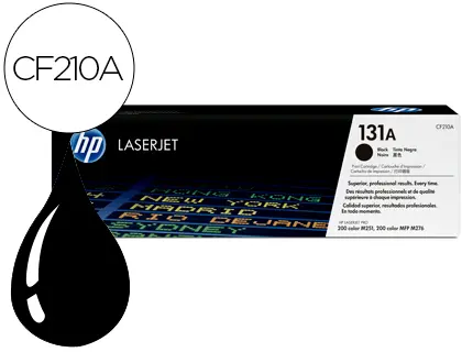 Imagen TONER HP 131A LASERJET M251/M276 NEGRO 1600 PAG