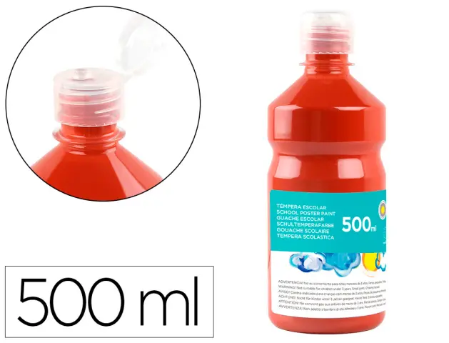 Imagen TEMPERA LIQUIDA LIDERPAPEL ESCOLAR 500 ML MARRON