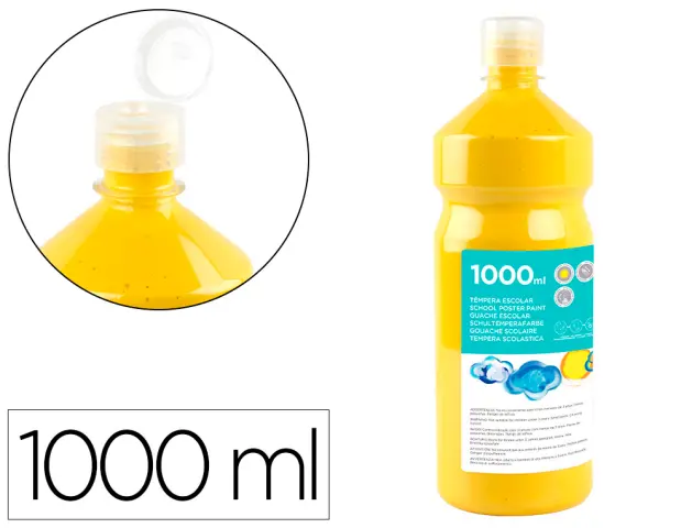 Imagen TEMPERA LIQUIDA LIDERPAPEL 1000ML AMARILLA