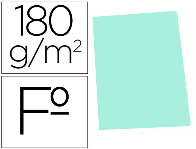 Imagen SUBCARPETA CARTULINA GIO F VERDE P/50 UND