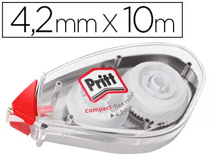 Imagen Corrector pritt roller compact flex 4,2 mm x 10 m.