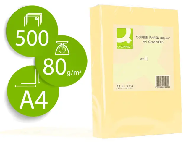 Imagen PAPEL COLOR  DIN A4 80GR CHAMPAGNE 500 HOJAS