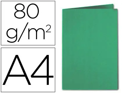 Imagen SUBCARPETA CARTULINA A4 VERDE OSCURO 80 GR