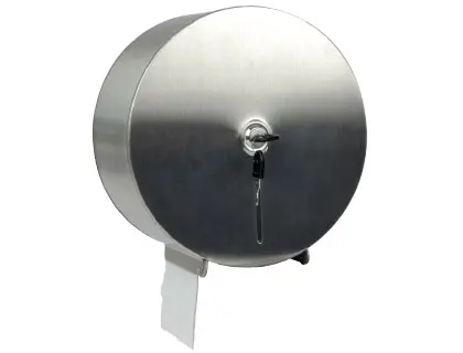 Imagen Dispensador q-connect de papel higienico jumbo acero inoxidable 115x254x265 mm