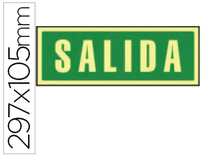 Imagen SEAL DE SALIDA LUMINISCENTE DE 297x105 MM