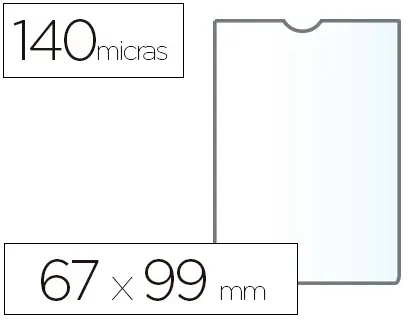 Imagen fundas portadocumentos esselte 67x99 mm