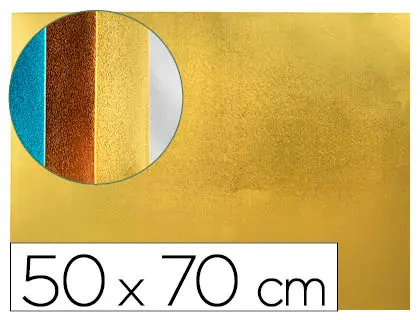 Imagen Goma eva liderpapel 50x70 cm espesor 2 mm metalizada oro