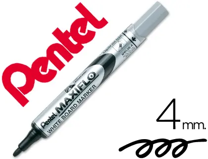 Imagen ROTULADOR MAXIFLO PENTEL PARA PIZARRA BLANCA COLOR NEGRO