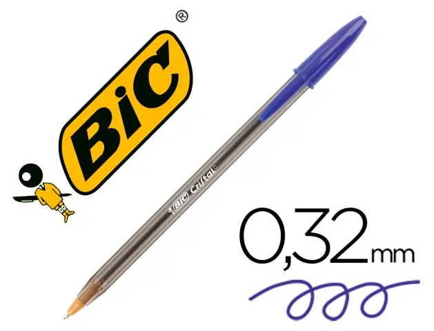 Imagen Boligrafo bic cristal azul 