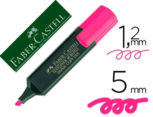 Imagen Rotulador faber fluorescente 48-28 rosa