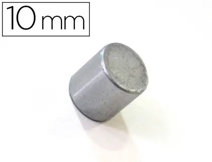 Imagen Imanes extrafuertes bi-office sujecion ideal para pizarra magneticas 10 mm plateados blister de 2 imanes