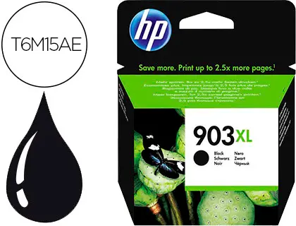 Imagen Ink-jet hp 903xl officejet 6960 / 6970 negro 825 paginas