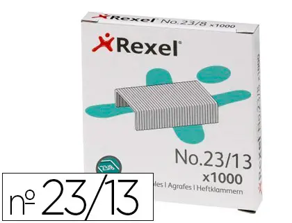 Imagen Grapas rexel 23/13 acero caja 1000 unidades