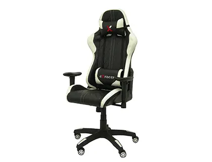 Imagen Silla q-connect gaming chair giratoria similpiel regulable en altura negra 1200+80x670x670 mm