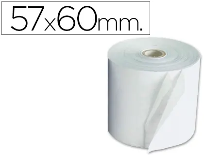 Imagen Rollo sumadora exacompta electro 57 mm x 60 mm 60 g/m2