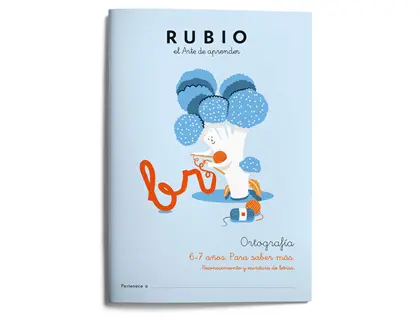 Imagen Cuaderno rubio ortografia 6-7 aos para saber mas